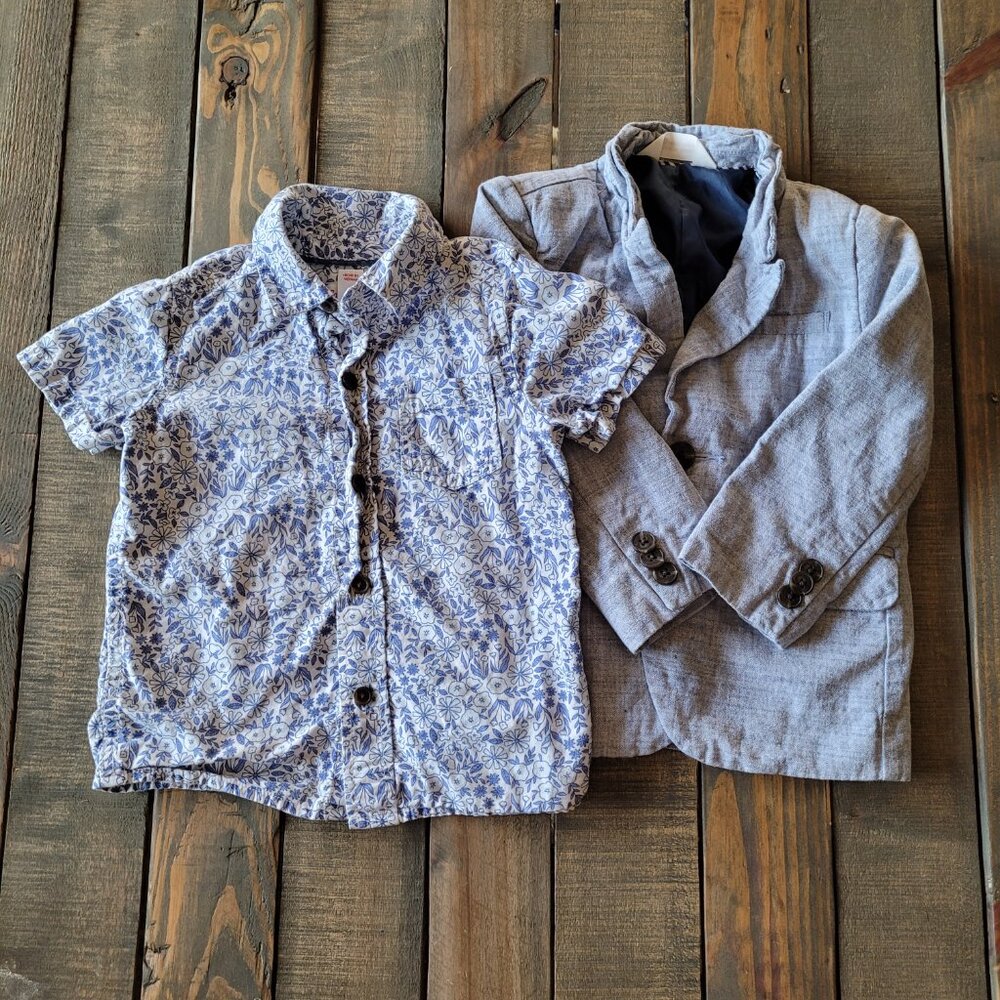 Cat & Jack Jacket and Shirt Size 2T